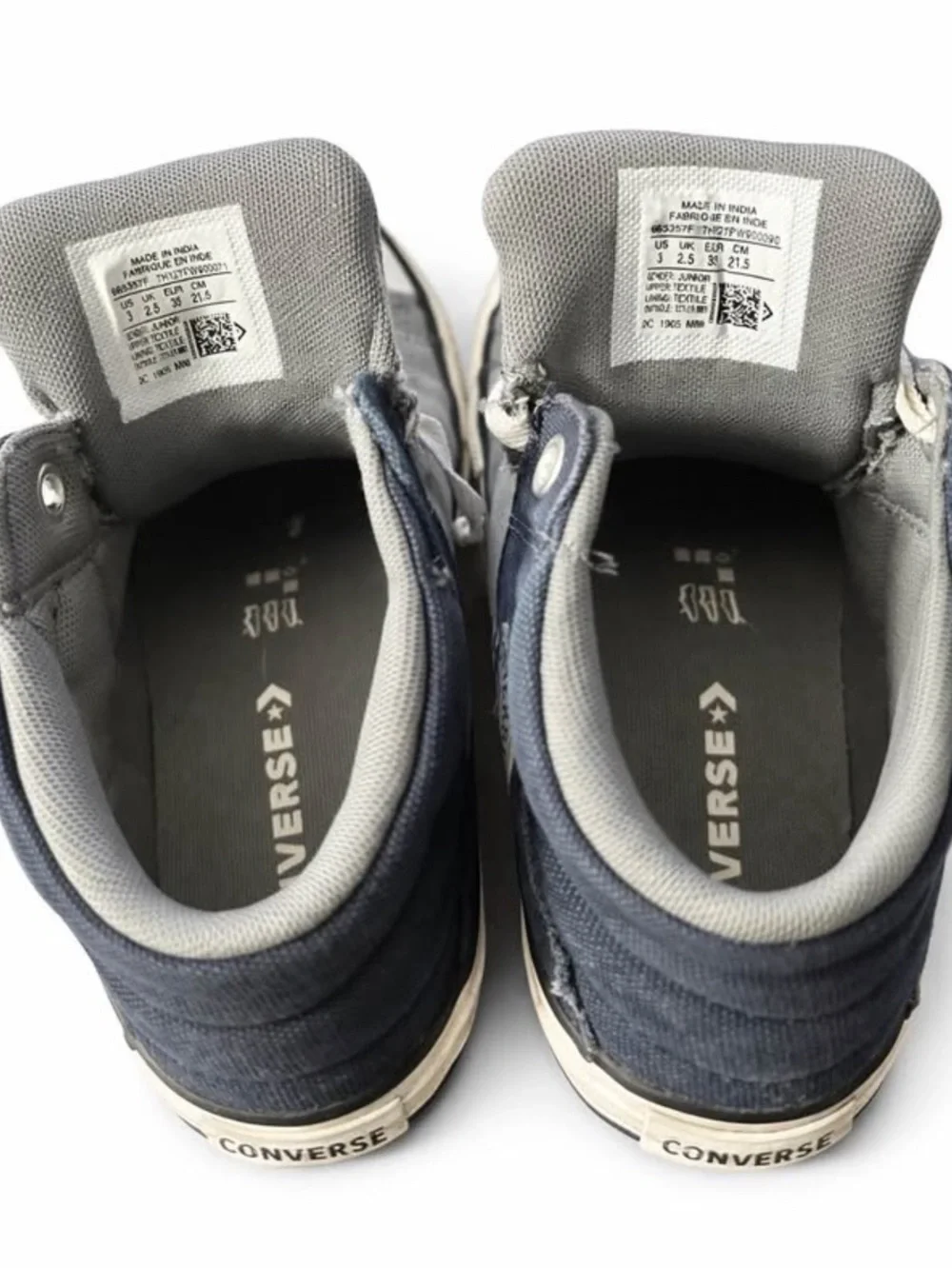 🖤Converse High Top Sneakers - Navy and Gray